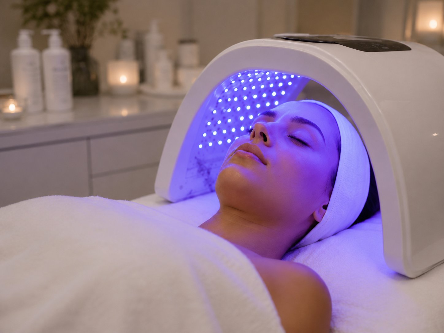 Microdermabrasion with LED combined treatment at Healing Skin