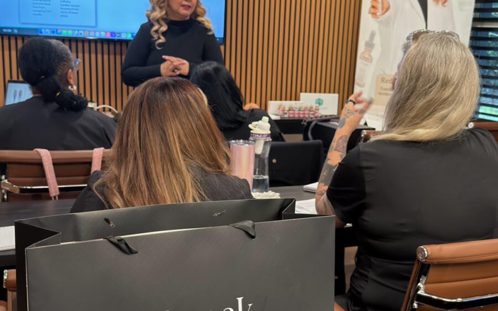 Dr. Rusnak teaching at the clinic